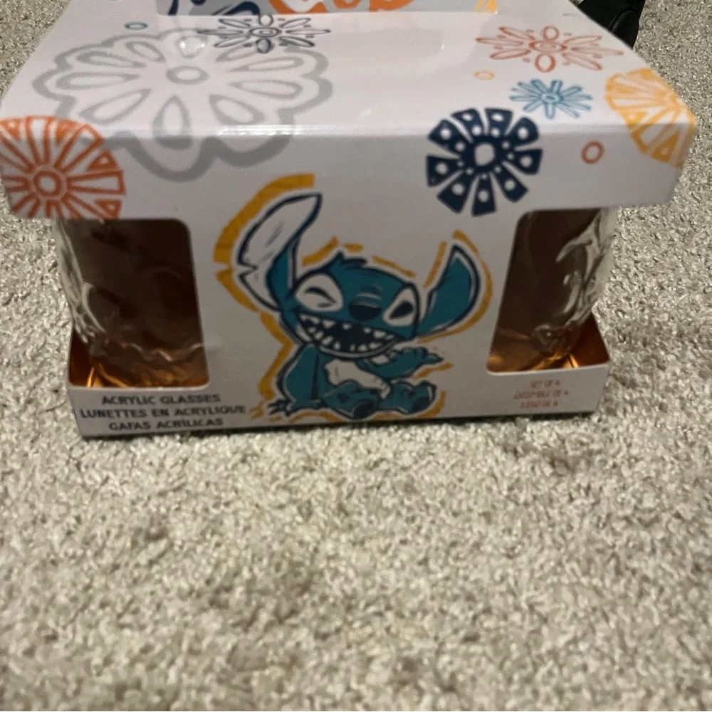 Stitch Acrylic Glasses Set